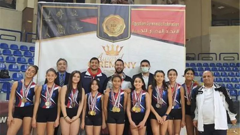 فريق جمباز الصيد يحصد 20 ميدالية في ثالث أيام بطولة الجمهورية