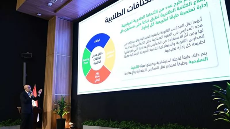 وزير التعليم يطرح رؤية الوزارة لحل أزمات الكثافات الطلابية في الفصول