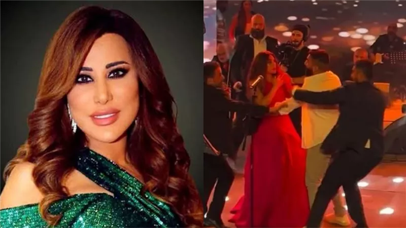 معجب يقتحم حفل نجوم كرم ويصدمها بتصرف غير أخلاقي (فيديو) 