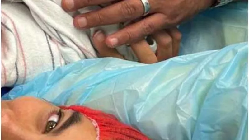 هاجر أحمد تستقبل مولودها الأول وتشارك الجمهور فرحتها