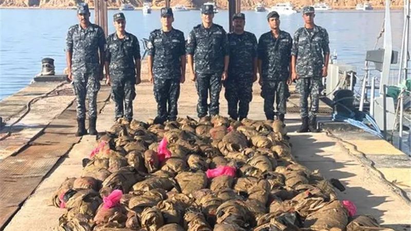 بالصور.. القوات البحرية تحبط محاولة تهريب كميات من المواد المخدرة داخل البلاد