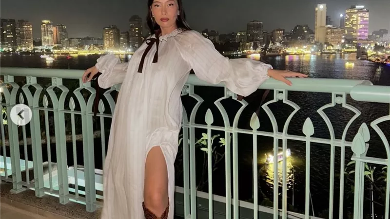 نسليهان أتاغول تستمتع بأجازتها على ضفاف النيل بالقاهرة (صور)
