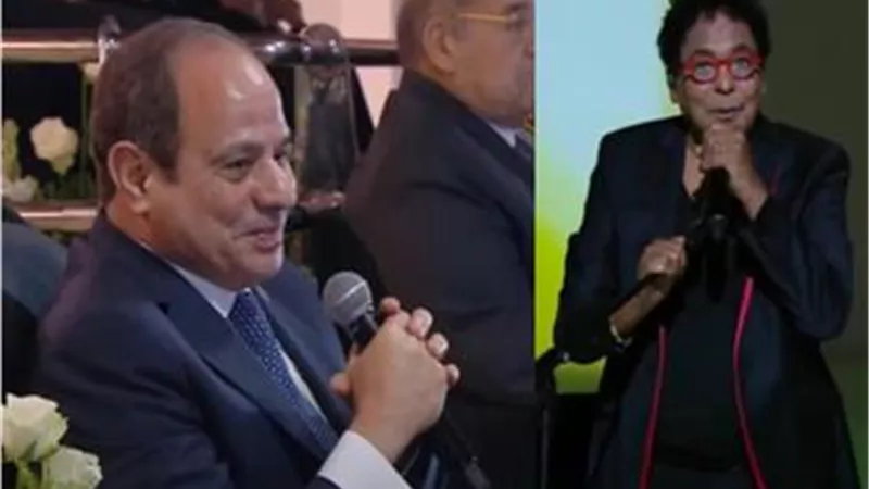 السيسي يوجه الشكر للكينج محمد منير لحضوره احتفالية قبائل العرب رغم مرضه 