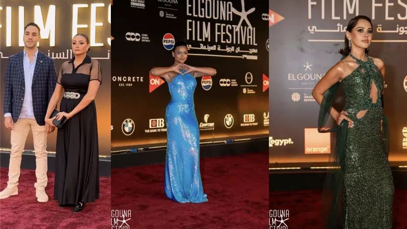 «الفستان الأبيض» يجمع بين مشاهير الفن في مهرجان الجونة السينمائي