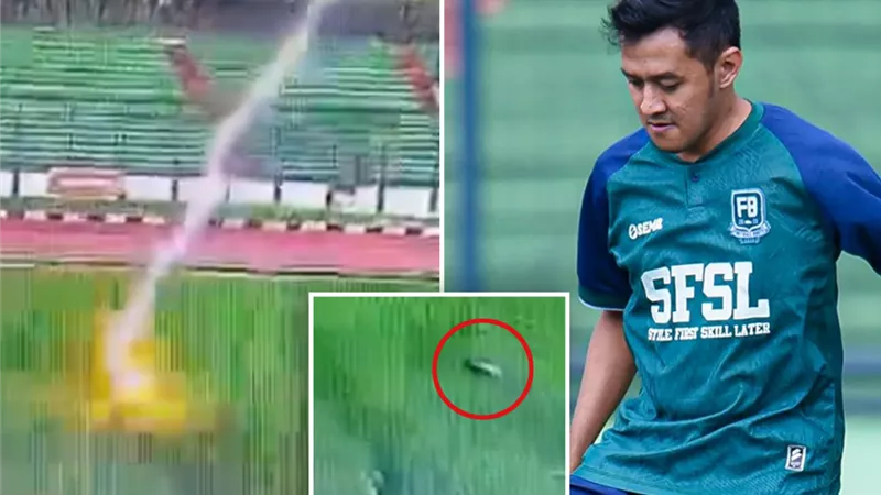 مصرع لاعب كرة قدم وإصابة آخرين بصاعقة في الملعب