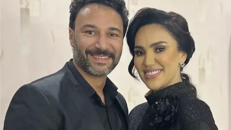مي فاروق تحتفل بعيد الحب برسالة رومانسية لخطيبها الفنان محمد العمروسي