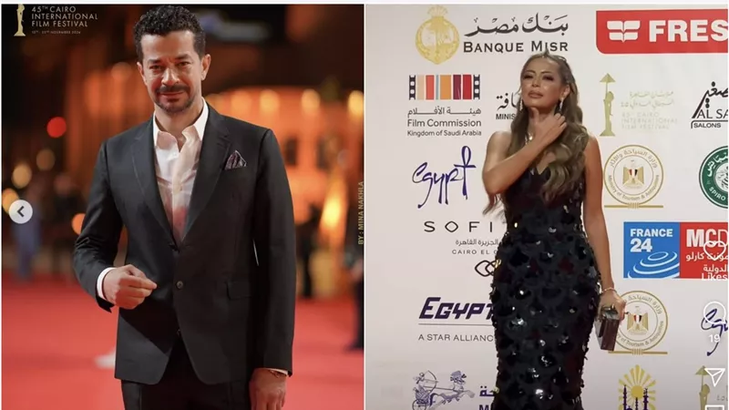 داليا مصطفى وشريف سلامة يتصدران المشهد من جديد بسبب مهرجان القاهرة السينمائي (صور)