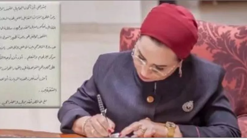 نص رسالة السيدة انتصار السيسى فى سجلات المتحف الوطنى العمانى