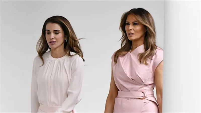 الملكة رانيا تلتقي بقرينة الرئيس الأمريكي ميلانيا ترامب  