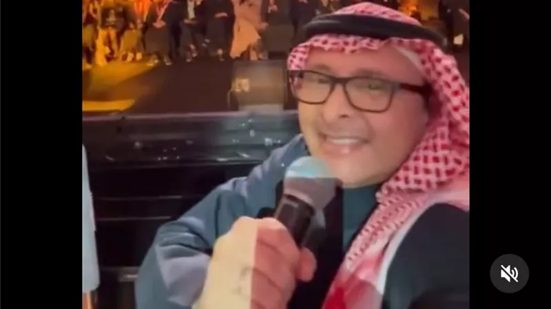 عبد المجيد عبد الله محط اهتمام الجمهور بعد لقطته الشهيرة مع أنغام وحسين فهمي  