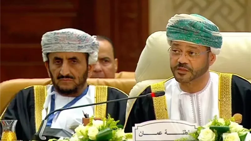 «البوسعيدي»: سلطنة عُمان تؤكد رفضها القاطع لمخطط  تهجير سكان قطاع غزة