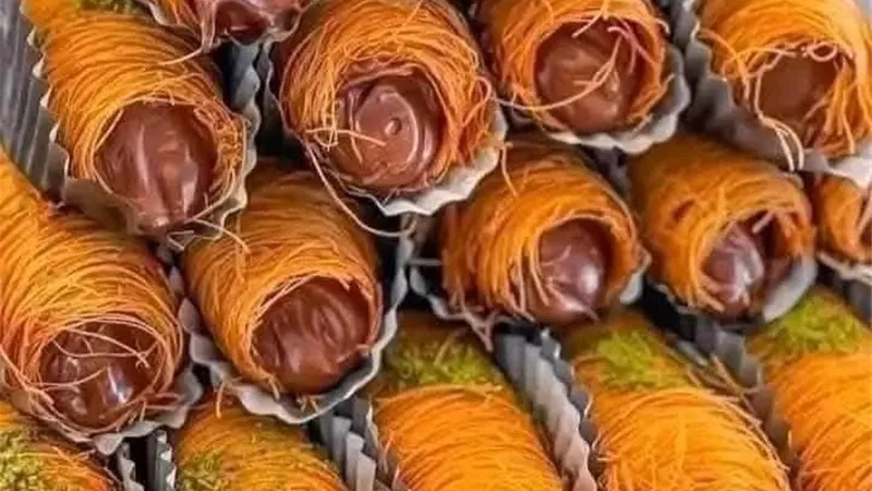 لعزومات رمضان 2025 ..طريقة تحضير اصابع الكنافه بالنوتيلا