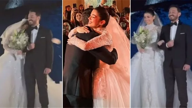 هشام جمال يفاجئ ليلى زاهر بأغنية خاصة لحسين الجسمي في حفل زفافهم