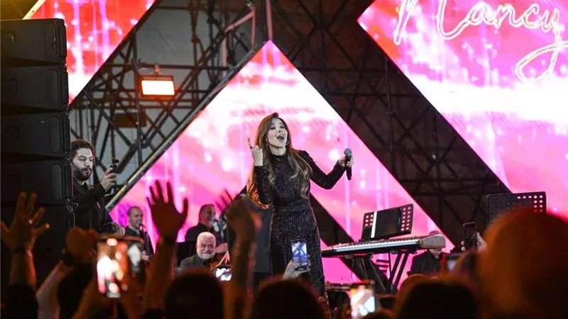 نانسي عجرم تشعل أجواء المتحف المصري الكبير بحفل استثنائي