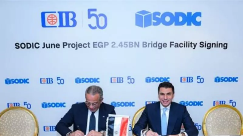 تفاصيل توقيع «بنك CIB» قرضًا معبريًا مع «سوديك»