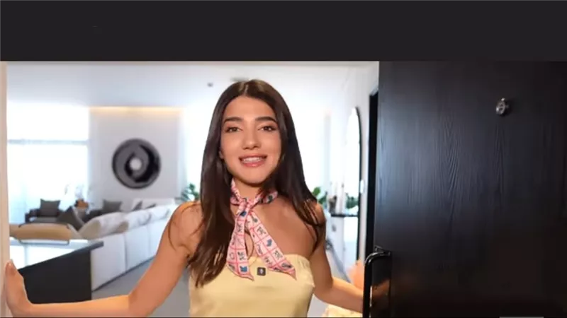 استعراض نارين بيوتي لمنزل الزوجية يثير الجدل.. ومكتب مخفي وغرفة نوم تحير الجمهور 