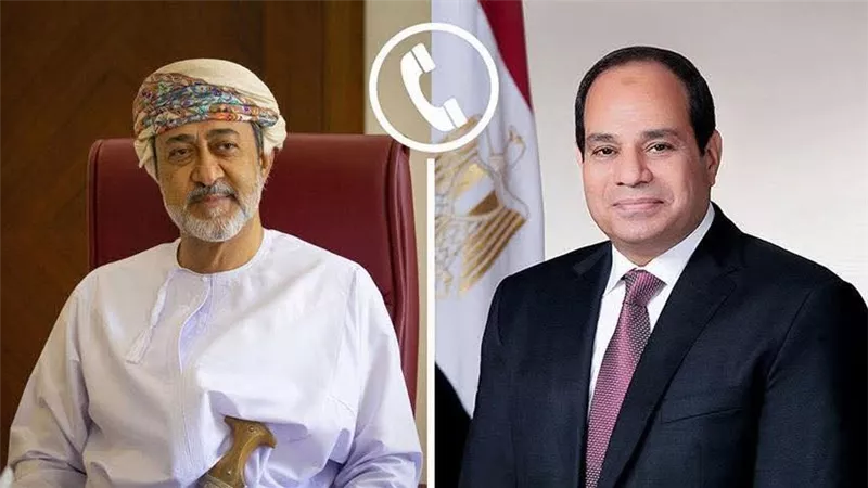 الرئيس السيسي أجري اتصالاً هاتفياً اليوم بسلطان عمان