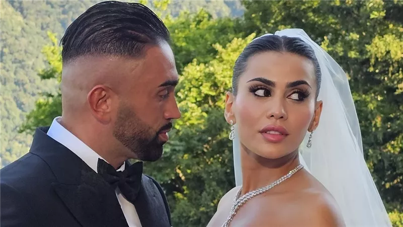 يومي خوري تتألق بزفافها بتوقيع دولتشي آند جابانا على ضفاف بحيرة كومو