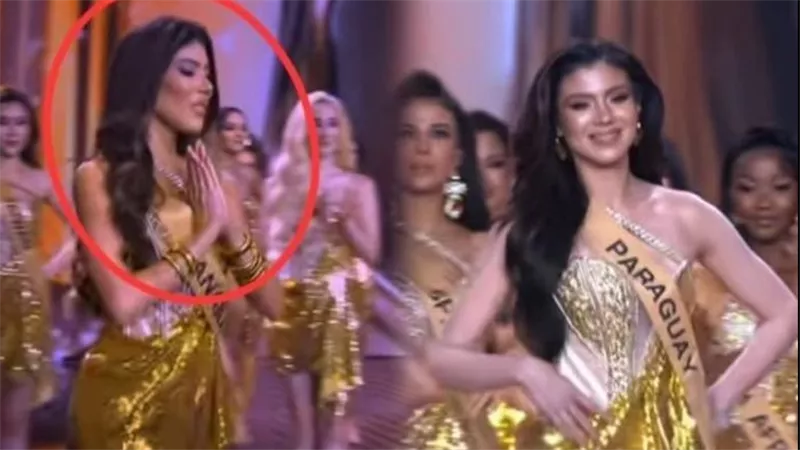 خطأ فادح يضع ملكة جمال بنما في ورطة على المسرح.. كيف علقت؟