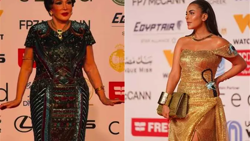 بينهن لبلبة وهاجر الشرنوبي.. نجمات تألقن بإطلالة فرعونية في مهرجان القاهرة السينمائي (صور)