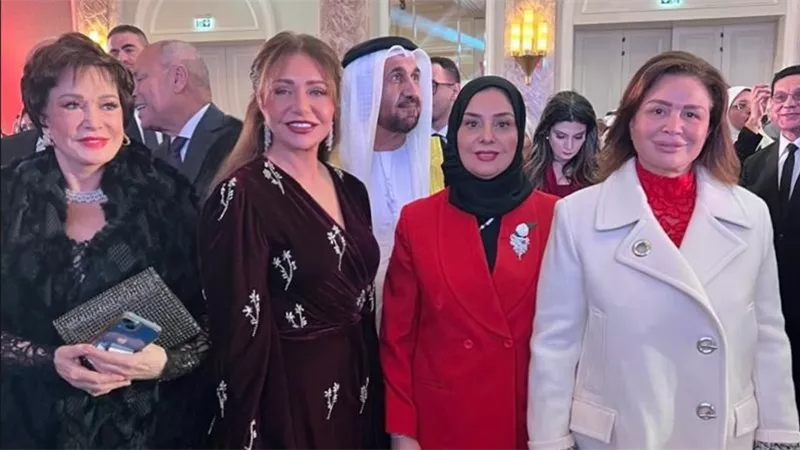 ليلى علوى تتألق في حفل مملكة البحرين الوطني مع إلهام شاهين بالقاهرة 
