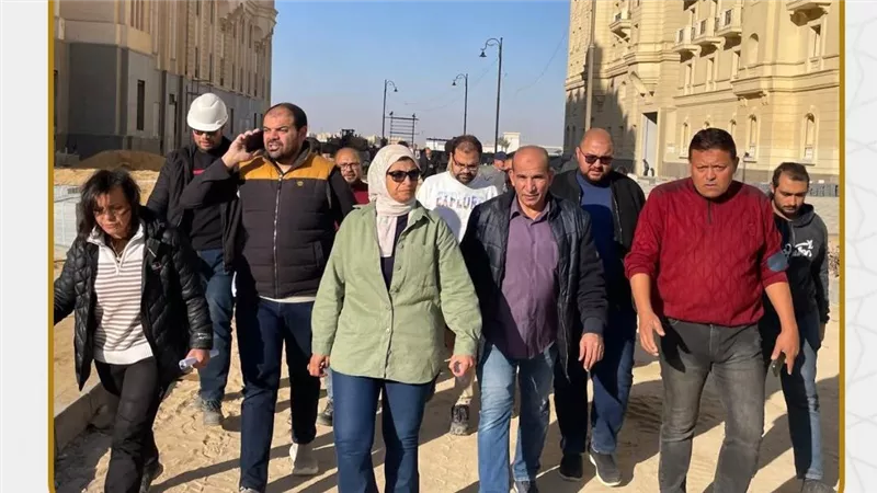 مسئولو جهاز العاصمة الجديدة يتفقدون الحي السكني الخامس (R5) لدفع الأعمال الجارية