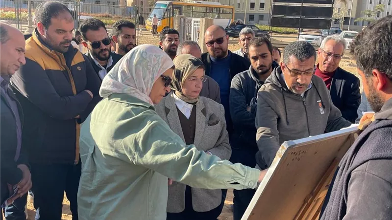 مسئولو جهاز العاصمة الجديدة يتفقدون الحي السكني الخامس (R5)لدفع الأعمال الجارية