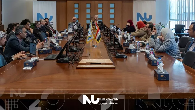 جامعة النيل تبحث مع جامعة برمنغهام البريطانية تعزيز التعاون في مجالات المياه والطاقة والهيدروجين الأخضر