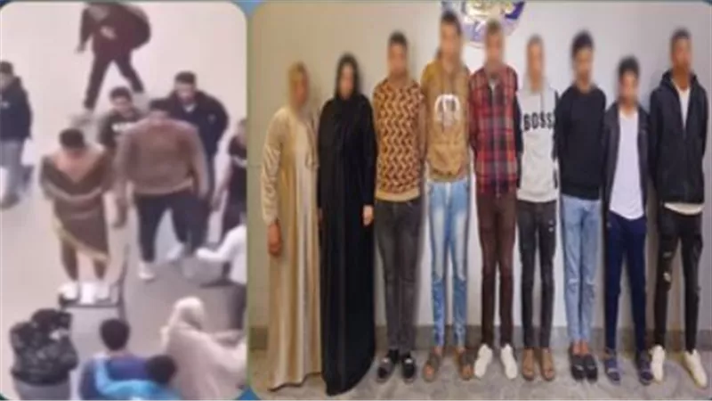 الداخلية تضبط 9 متهمين بالقليوبية لتعديهم على شاب وإجباره على ارتداء ملابس نسائية (فيديو)