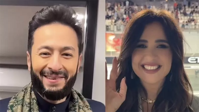 ياسمين عبد العزيز ترد بتعليق بسيط على حمادة هلال وتتجاهل محمد سامي