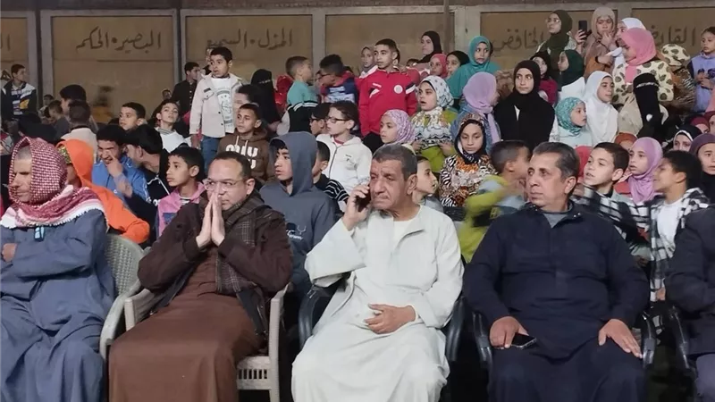 مواهب بلدنا شعار حفل تكريم حفظة القرآن الكريم بمركز شباب بنى حله ببني سويف