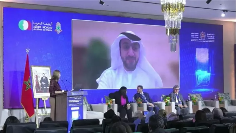 المطيري يستعرض تجربة الإمارات في التحول الرقمي خلال المناظرة الوطنية الأولى للأرشيف بالمغرب