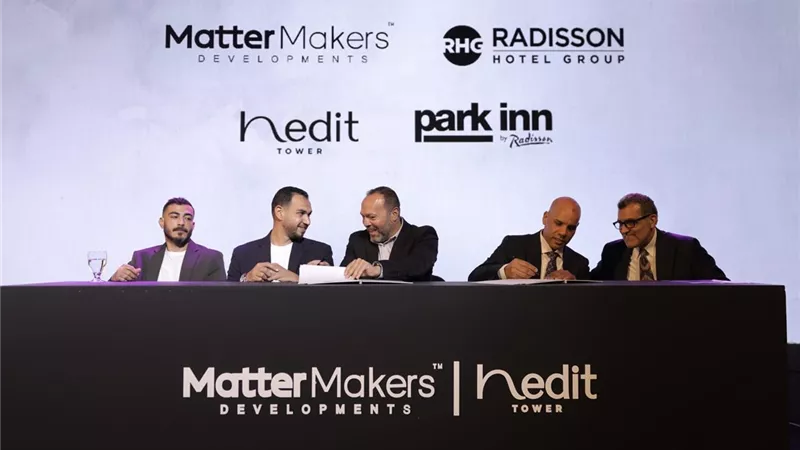 Matter Makers توقّع مذكرة تفاهم مع Radisson Hotel Group لتشغيل فندق “Nedit
