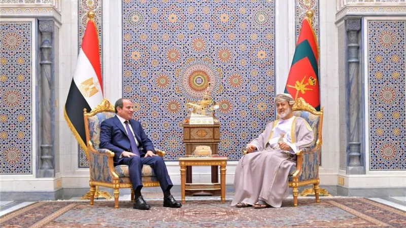 السلطان هيثم والرئيس المصري يبحثان تطورات المنطقة وسبل الحل الدبلوماسي للأزمة الأمريكية الإيرانية
