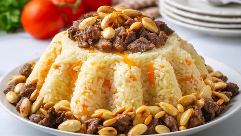 طريقة عمل الكبسة السعودى باللحم والمكسرات في مطبخك
