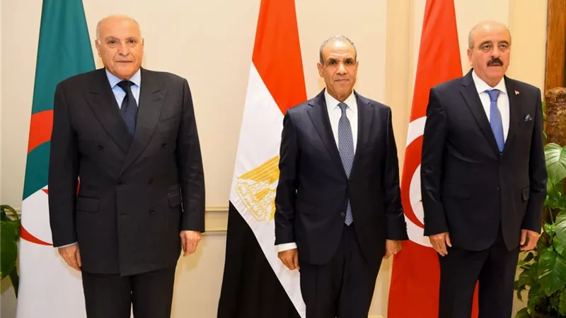 مصر وتونس والجزائر تؤكد دعم وحدة ليبيا وتدعو لتسوية شاملة خلال اجتماع ثلاثي بالقاهرة