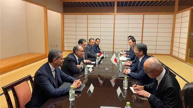 وزير الخارجية يبحث مع وزير الاقتصاد الياباني تعزيز الاستثمارات والتعاون الصناعي والطاقة النظيفة