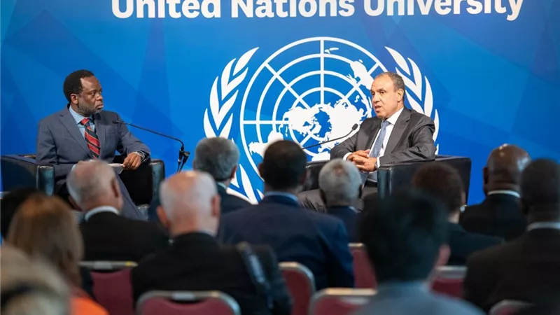 وزير الخارجية يستعرض محددات السياسة الخارجية المصرية خلال حوار تفاعلي بجامعة الأمم المتحدة