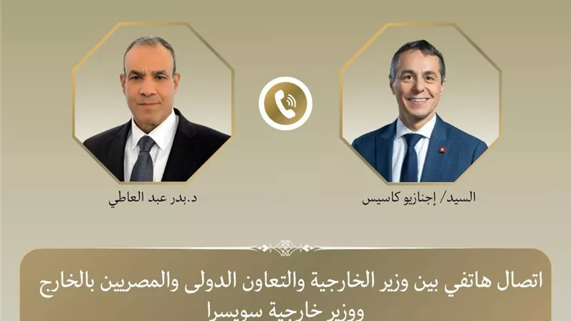 مصر وسويسرا تبحثان تعزيز التعاون الثنائي وتنسيق الجهود لاحتواء أزمات المنطقة