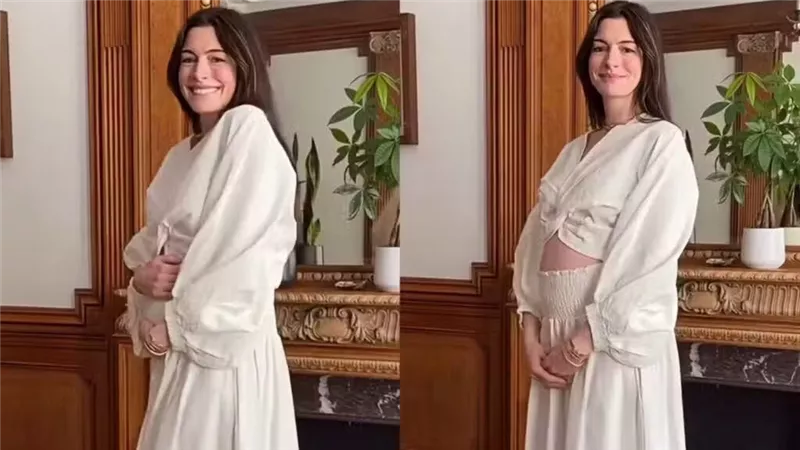آن هاثاواي تنتظر مولودها الثالث.. حمل متقدم وشائعات لم تُفسد فرحتها