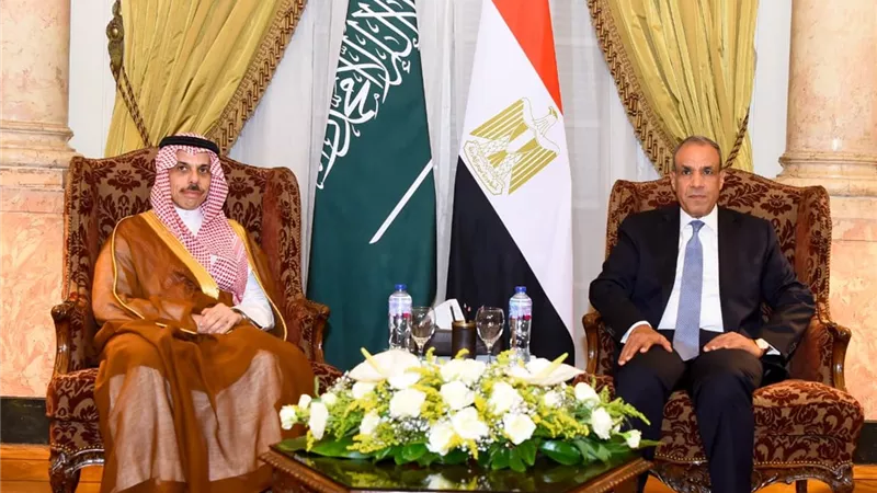 وزير الخارجية ونظيره السعودي يبحثان تعزيز العلاقات الثنائية وتنسيق المواقف تجاه قضايا المنطقة
