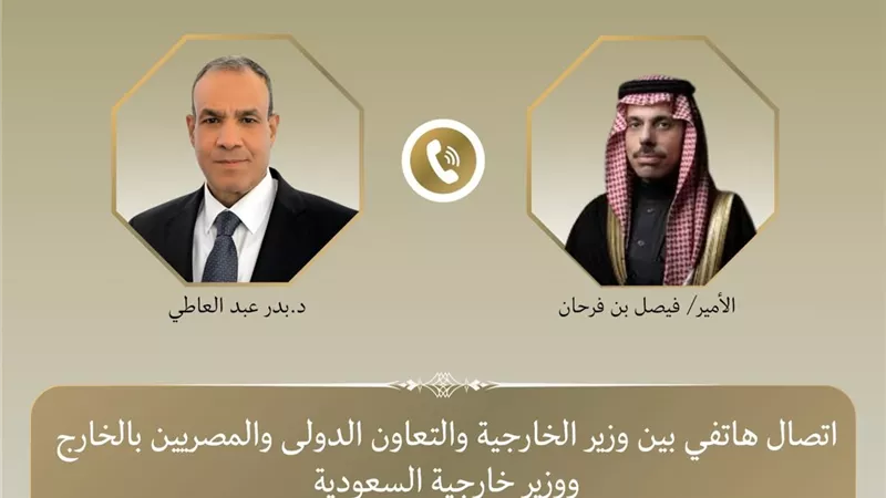 وزير الخارجية ونظيره السعودي يؤكدان مواصلة التنسيق المشترك بشأن القضايا الإقليمية