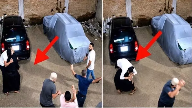 «مراتي دخلت المعركة وماترددتش».. زوج يكشف كواليس دفاع زوجته عنه بحركات المصارعين