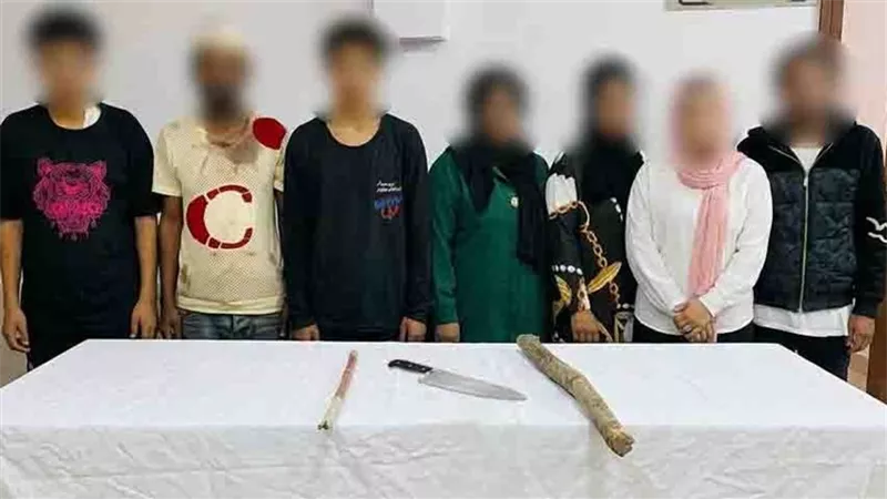 ضبط 7 أشخاص في واقعة فيديو متداول لمشاجرة بسبب معاكسة سيدة بأكتوبر