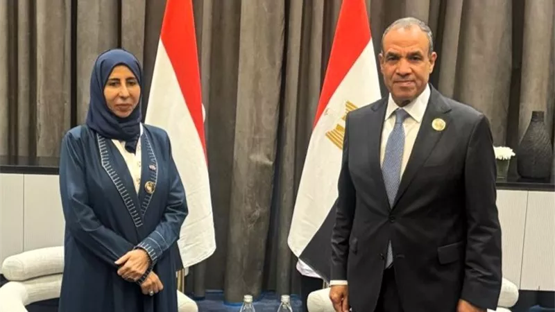 بدر عبد العاطي ونظيرته اليمنية يبحثان تطورات الأزمة اليمنية وأمن البحر الأحمر