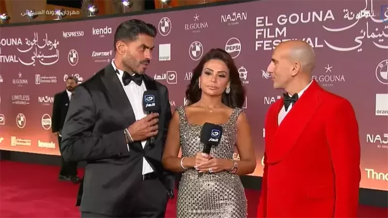 خالد سليم وزوجته خيرية علي في مهرجان الجونة 