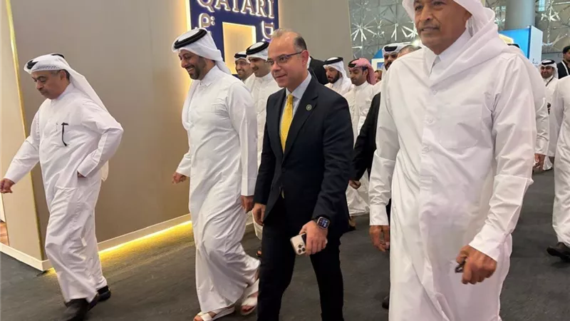 محمد فريد يتابع تطورات مشروعي «علم الروم» و«سيتي جيت» خلال مشاركته في معرض «سيتي سكيب قطر 2026»