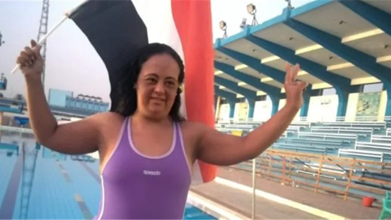 لبنى مصطفى تحصد ذهبيتين ببطولة كأس مصر للسباحة