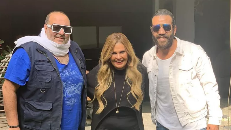 يسرا تظهر بـ«وزن زائد» فى كواليس حرب أهلية
