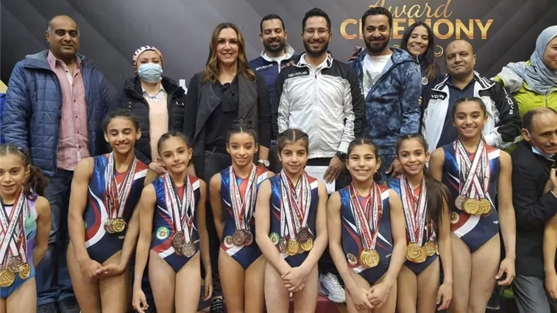 بالأسماء.. 38 ميدالية لناشئات الجمباز بنادي الصيد ببطولة الجمهورية